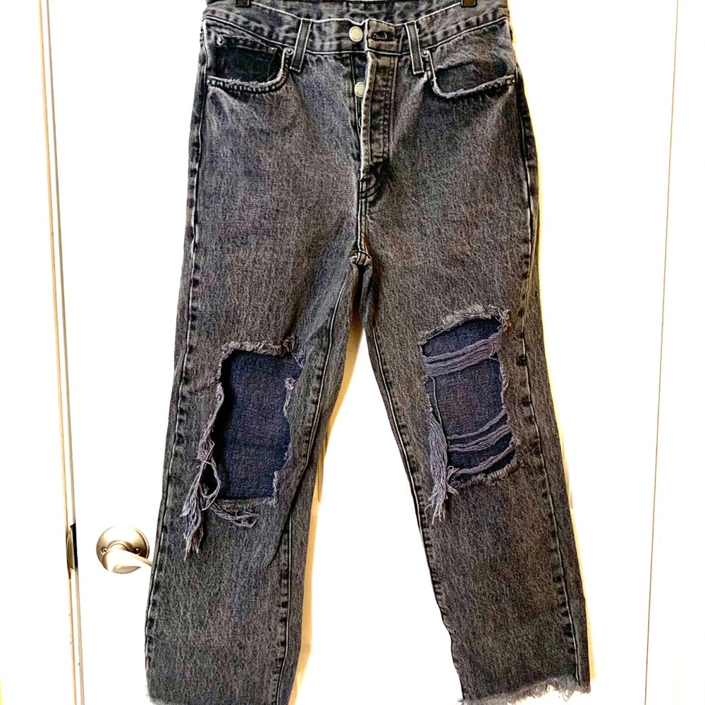 CARMAR DESTROYED HIGH WAIST JEANS